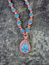 Load image into Gallery viewer, Sky Blue Crackle Quartz Aqua Aura Quartz Chain