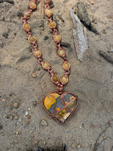 Load image into Gallery viewer, Yellow Calcite Bumblebee Jasper Chain