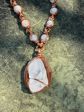 Load image into Gallery viewer, Moonstone Selenite White Rhombus Aura Calcite w/ Rainbows