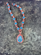 Load image into Gallery viewer, Sky Blue Crackle Quartz Aqua Aura Quartz Chain
