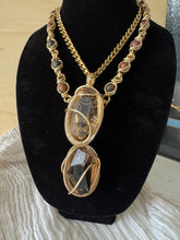 Load image into Gallery viewer, Mookaite Fantom Smokey Quartz Cuban &amp; Chain Combo
