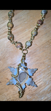 Load image into Gallery viewer, Crazy Lace Agate Druzy Quartz Geode Snowflake Chain
