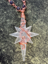Load image into Gallery viewer, Amethyst Clear Quartz Star Chain
