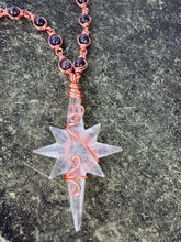 Load image into Gallery viewer, Amethyst Clear Quartz Star Chain

