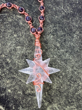 Load image into Gallery viewer, Amethyst Clear Quartz Star Chain
