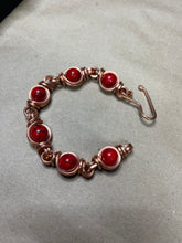 Load image into Gallery viewer, Red Howlite Bracelet
