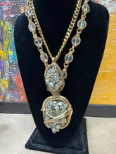 Load image into Gallery viewer, Clear Quartz Pyrite Chain
