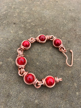 Load image into Gallery viewer, Red Howlite Bracelet
