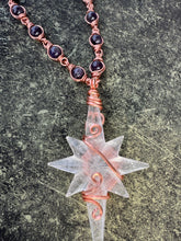 Load image into Gallery viewer, Amethyst Clear Quartz Star Chain
