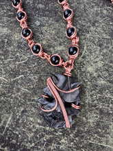 Load image into Gallery viewer, Silver Sheen Obsidian Demon Chain
