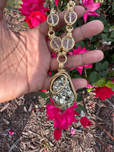 Load image into Gallery viewer, Clear Quartz Pyrite Chain
