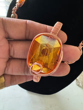 Load image into Gallery viewer, Sunset Aura Glass Mookaite Chain Bracelet Ring Set
