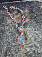 Load image into Gallery viewer, Sky Blue Crackle Quartz Aqua Aura Quartz Chain
