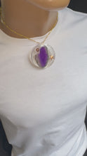 Load and play video in Gallery viewer, Purple Agate Orgonite Necklace
